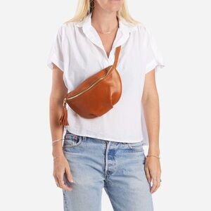 Parker Clay Cognac Leather rust brown sodo bag